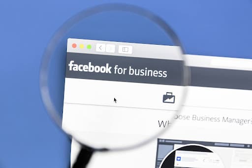 Facebook for Business page on a computer screen illustrating how to do Facebook marketing for orthodontic practices