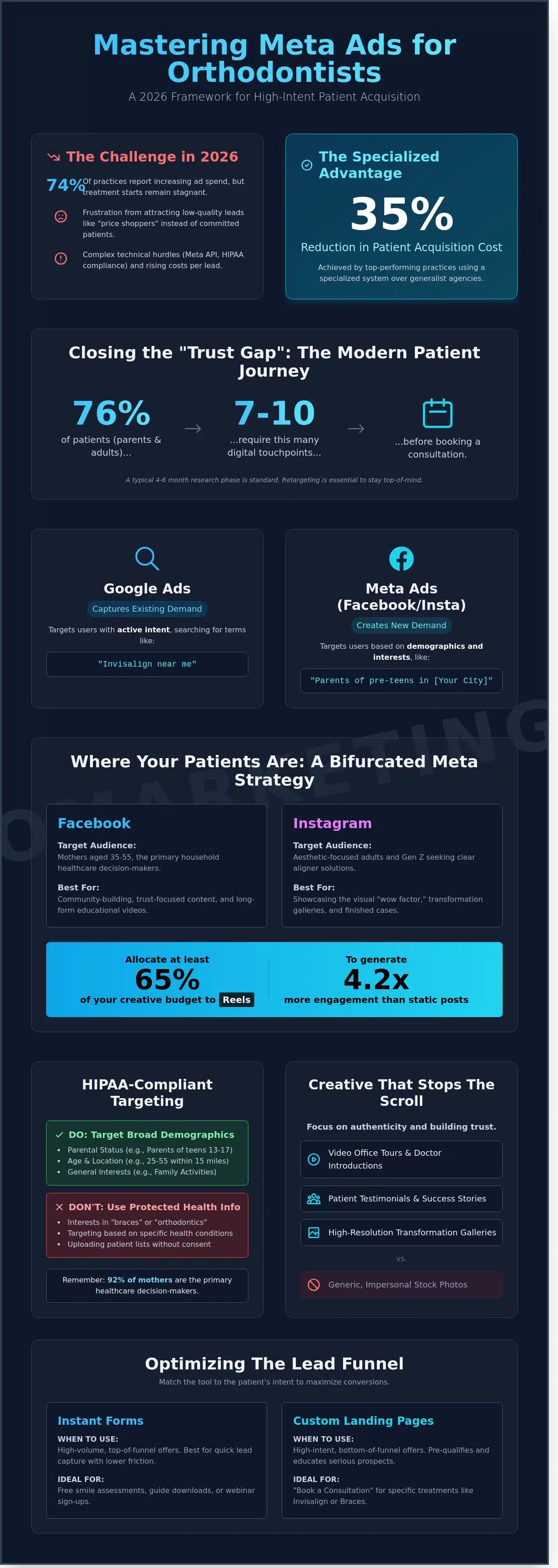 Orthodontist Facebook Ads: The Definitive Guide to Patient Acquisition in 2026